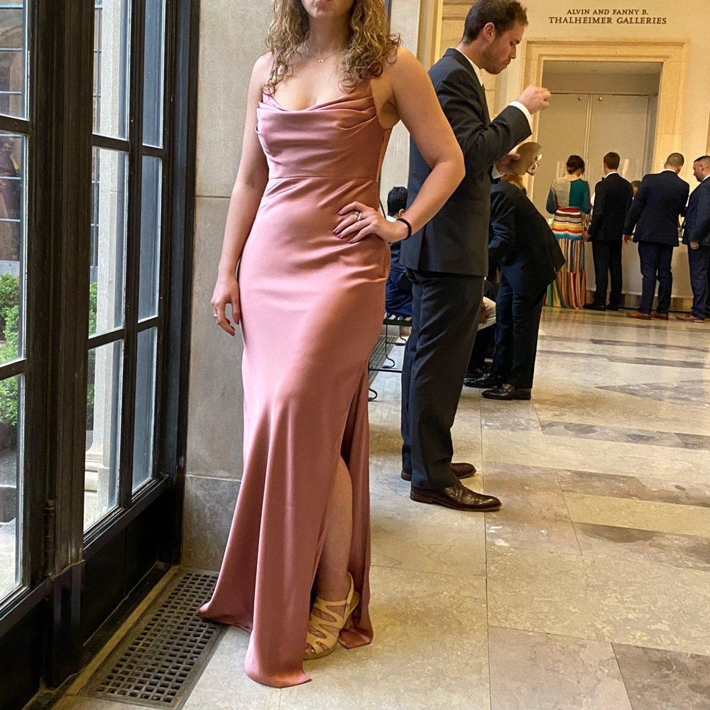 Revelry Bridesmaid Skye Satin Dress